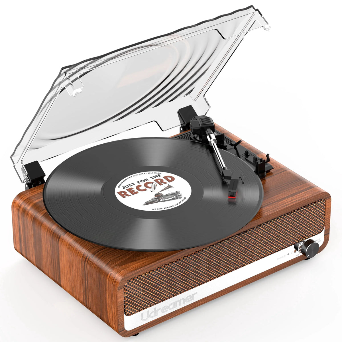 Vinyl Record Player with Speakers,Vinyl Player Turntables for Vinyl Records(Tocadiscos De Vinilo),Bluetooth Turntable,Brown