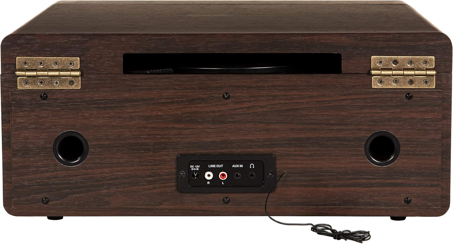 CR7016A-MA Rhapsody 7-In-1 Record Player, Mahogany