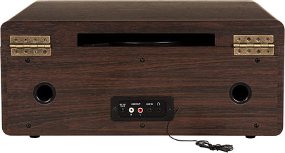 CR7016A-MA Rhapsody 7-In-1 Record Player, Mahogany