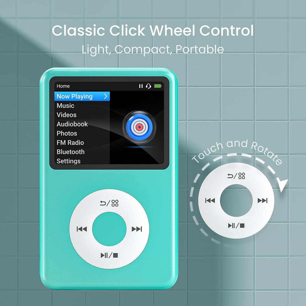 MP3 Player with Bluetooth Y1 128GB Video EBOOK Green