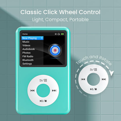 MP3 Player with Bluetooth Y1 128GB Video EBOOK Green